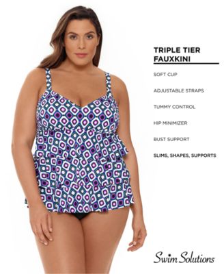 swimsuit with bust support and tummy control