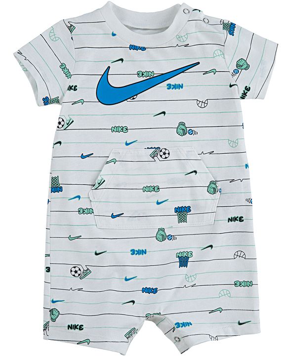 Nike Baby Boys Striped Sports Cotton Romper & Reviews All Baby Kids Macy's