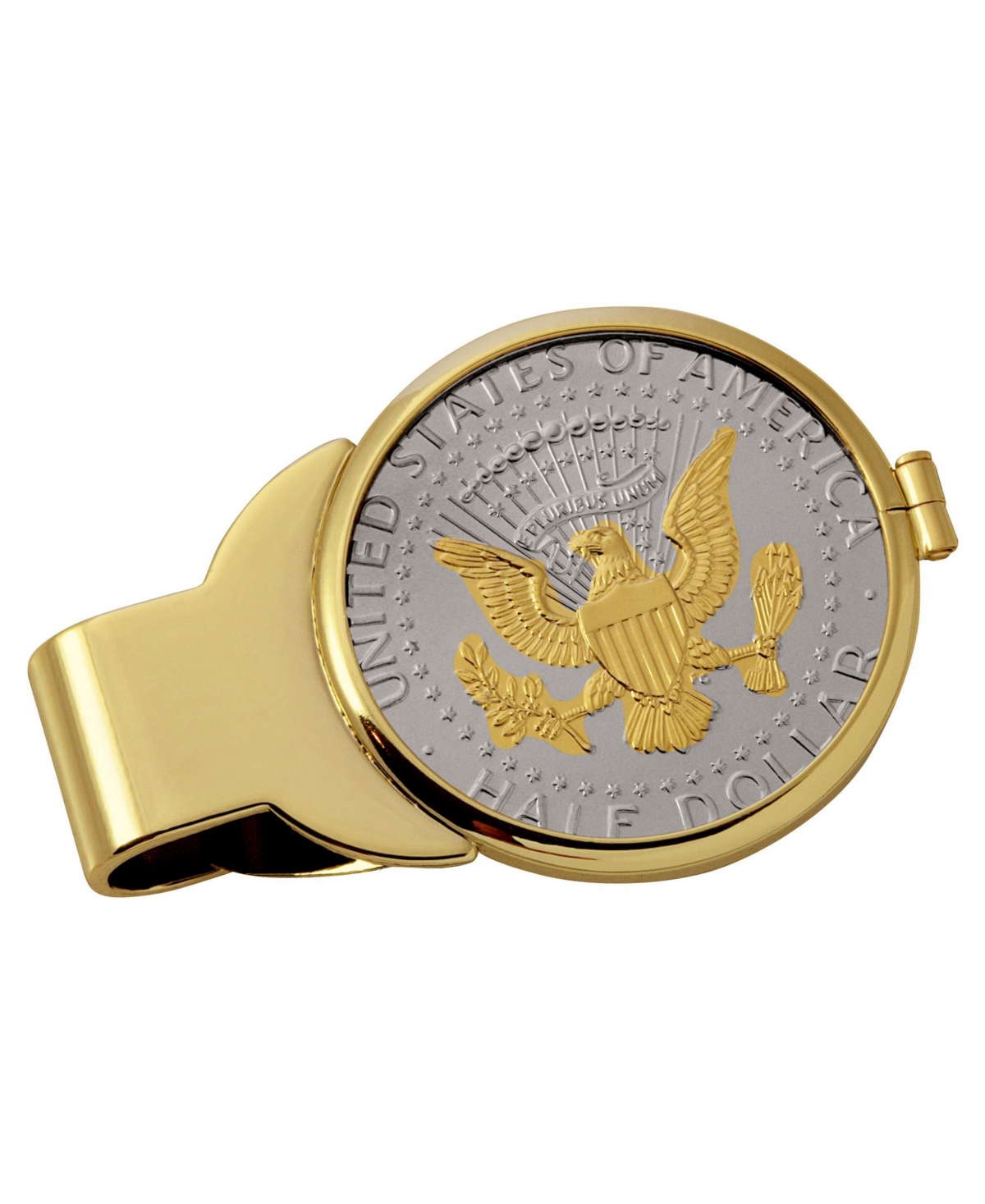 Men's American Coin Treasures Selectively Gold-Layered Presidential Seal Half Dollar Coin Money Clip - Gold