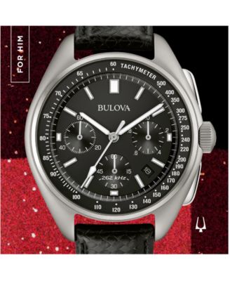 bulova men's lunar pilot chronograph watch 96b251