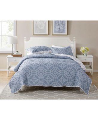 Seventh Studio - Mirka 3-Piece King Poly/Cotton Quilt Set
