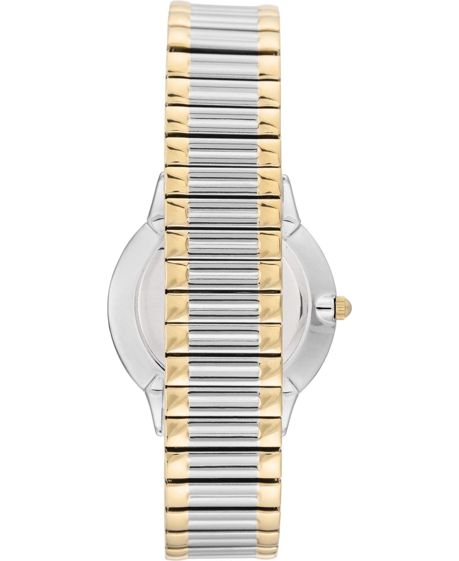 Women's Two-Tone Stainless Steel Stretch Bracelet Watch 34mm