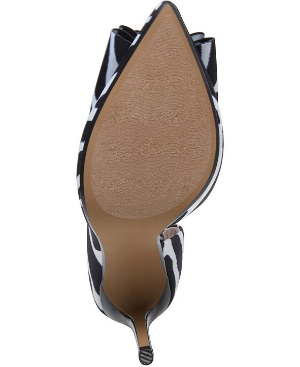 Betsey Johnson Scarpe Décolleté Donna Con Tacco A Spillo 10 Cm - Punta E D'orsay In Nero Con Strisse - Taglia 39 EU - 4