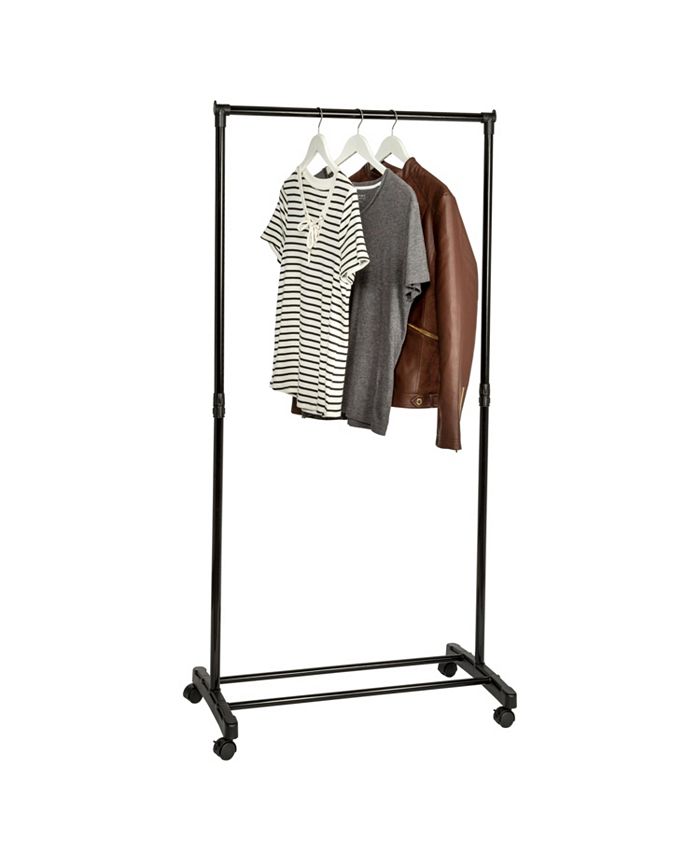 Honey Can Do 62" x 29" Rolling Single Bar Garment Rack Macy's