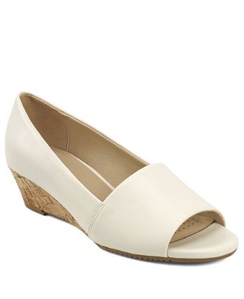 aerosoles application peep toe wedges