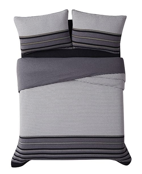 Sean John Knit Stripe Jersey Twin/Twin Xl Comforter Set ...