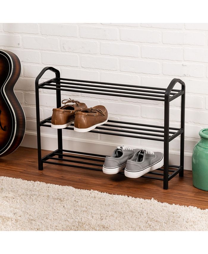 Honey Can Do 3Shelf Black Wire Shoe Rack Macy's