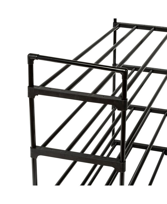 Honey Can Do 4Shelf Black Modular Shoe Rack Macy's