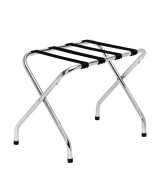 Honey Can Do - Collapsible Chrome X-Frame Luggage Rack