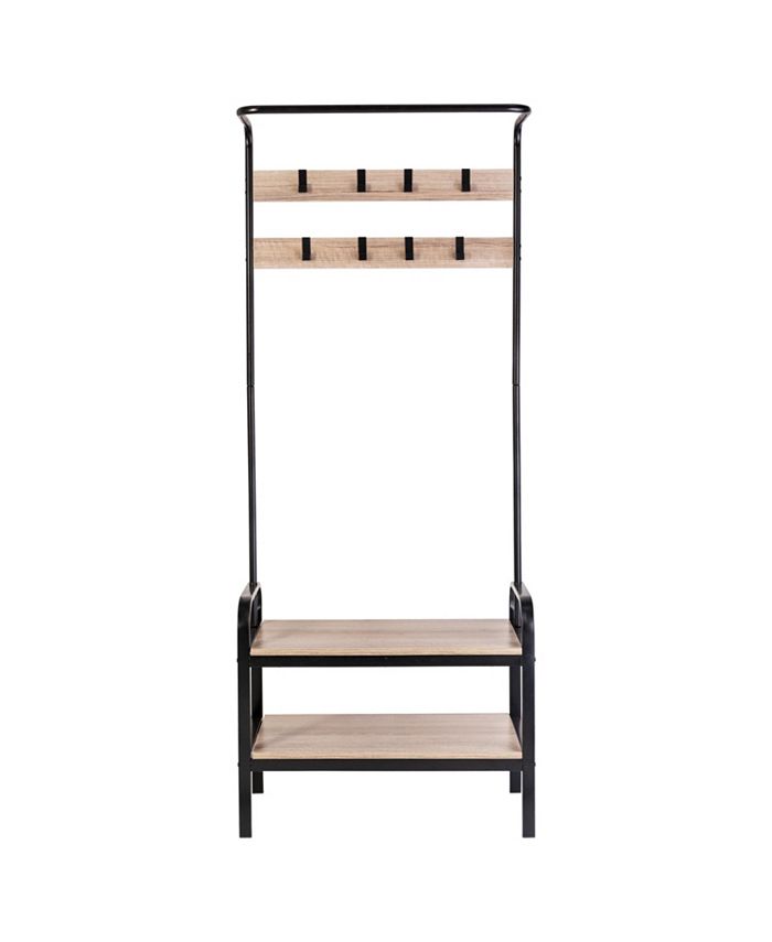 Honey Can Do Entryway Organizer with Hooks and Shoe Storage Macy's
