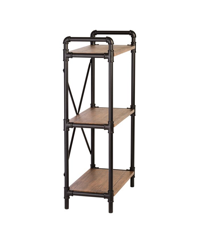 Honey Can Do 3Tier Industrial Black Bookshelf Macy's