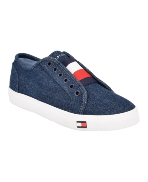 Shop Tommy Hilfiger Anni Slip On Sneakers In Blue