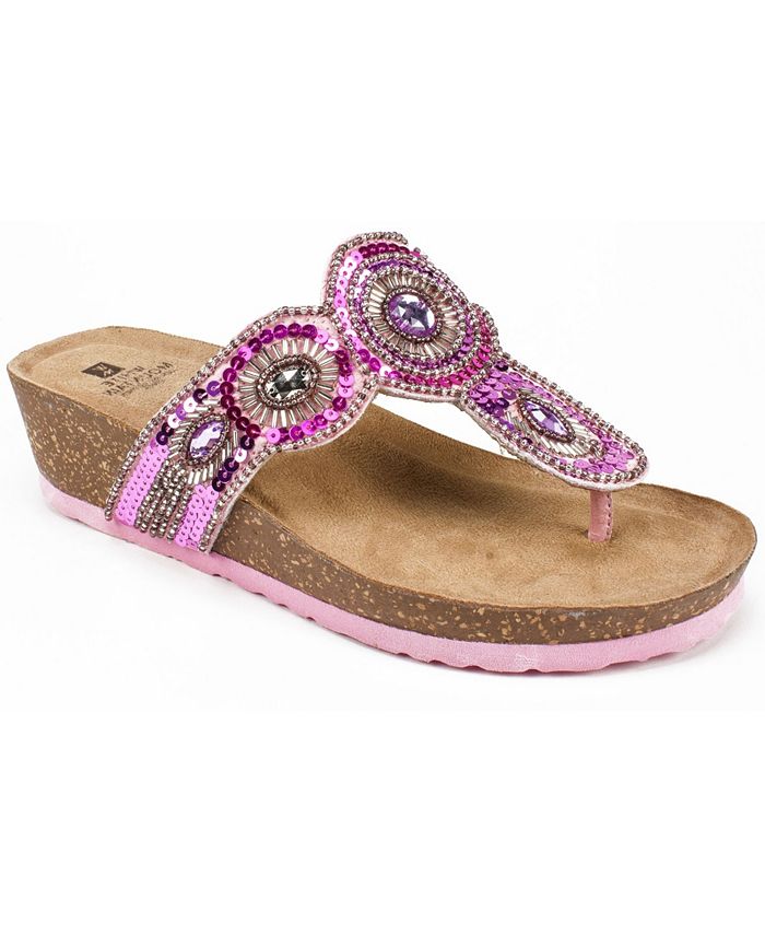 White mountain cheap wedge sandals