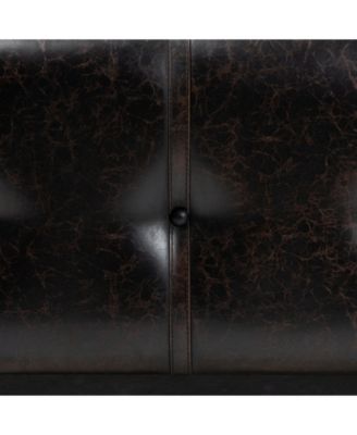 Callum Modern Transitional Upholstered 2 Drawer Storage Trunk Ottoman