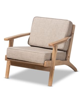 Sigrid Mid-Century Modern Armchair and Ottoman Set