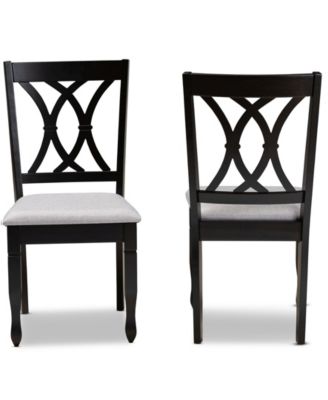 Reneau Transitional 2 Piece Dining Chair Set with Seat