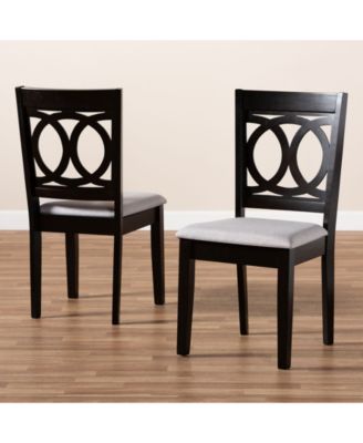Lenoir Transitional 2 Piece Dining Chair Set with Seat
