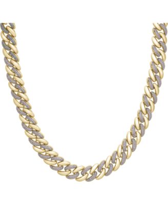 diamond and gold chain necklace