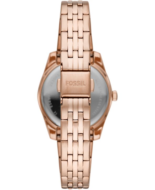 fossil ladies scarlette hr rose gold smartwatch