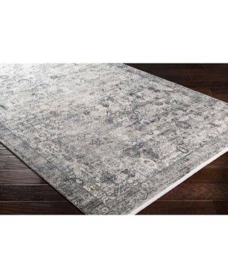 Solar SOR-2313 Gray 3' x 8' Runner Area Rug