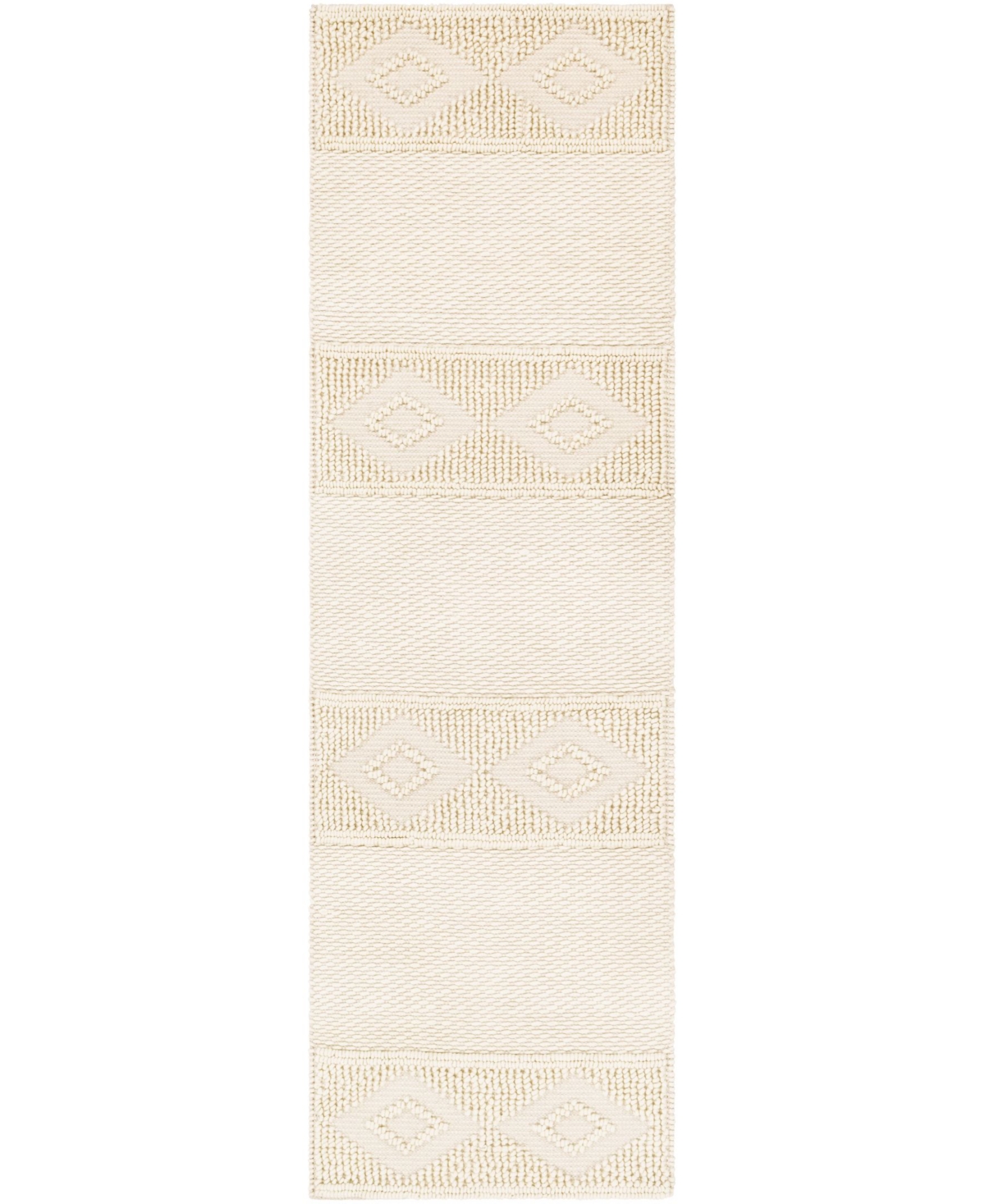 Surya Farmhouse Neutrals Fls-2300 Cream 2'6" X 8' Runner Area Rug In Ivory/cream