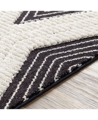 Azilal AZI-2300 Black 7'10" x 10'2" Area Rug