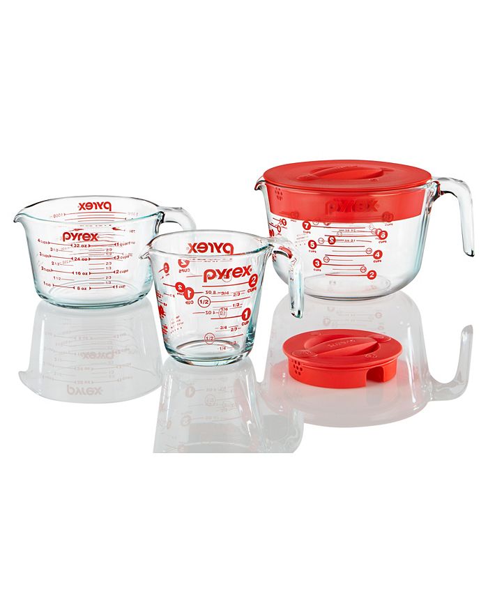 Pyrex Glass Measuring Cup Set (8-Cup, Microwave and Oven Safe ),   price tracker / tracking,  price history charts,  price  watches,  price drop alerts
