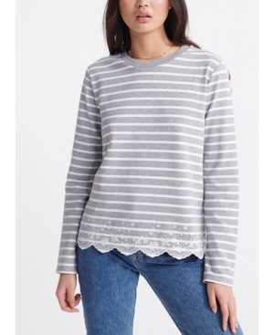 image of Superdry Summer Schiffli Long-Sleeve T-Shirt