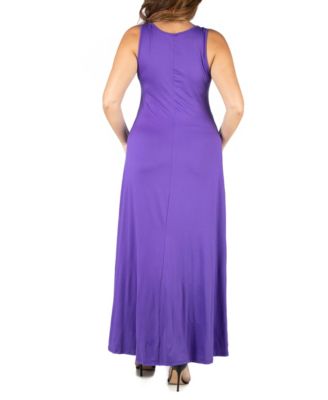 Plus Size Simple A-line Tank Maxi Dress