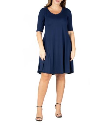 Plus Size Knee Length Dress