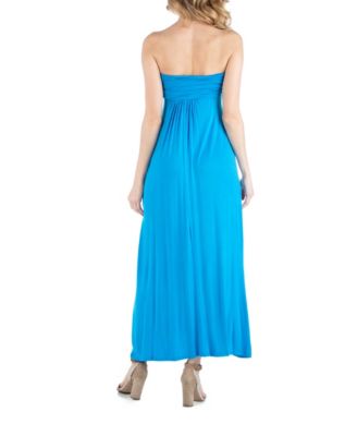Sleeveless Empire Waist Maternity Maxi Dress
