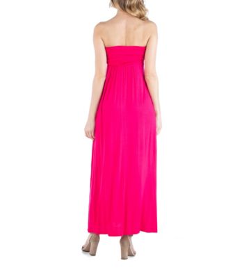 Sleeveless Empire Waist Maternity Maxi Dress