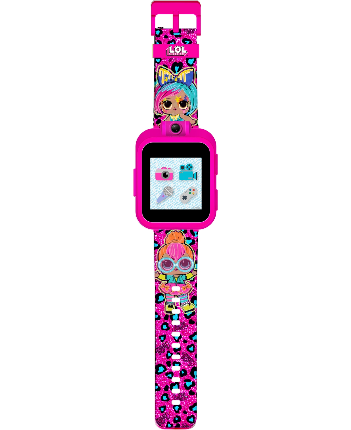 PLAYZOOM ITOUCH KID'S PLAYZOOM LOL PRINT RUBBER STRAP TOUCHSCREEN SMART WATCH 52MM X 42MM