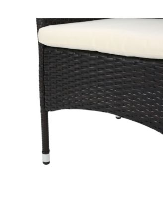 Malaga Outdoor 3 Piece Bistro Set with Cushions