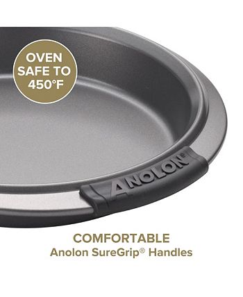 ANOLON Advanced Bakeware Crisper Pan Sure Grip Handles 11x 13 baking  surface