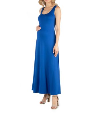 Slim fit A Line Sleeveless Maternity Maxi Dress