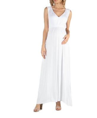 macy's white maternity dress