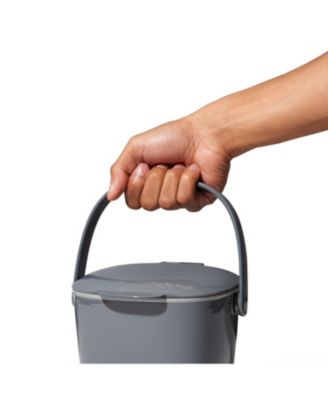 Easy Clean 0.75 Gallon Compost Bin, Charcoal