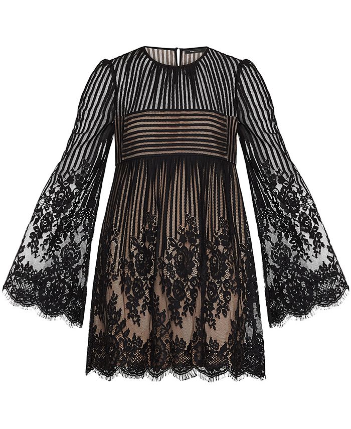 Bcbg luann 2025 floral lace dress