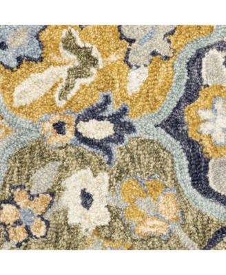 Alfresco 28406 Blue 5' x 8' Area Rug