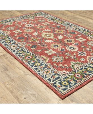 Alfresco 28404 Red 2'6" x 8' Runner Rug