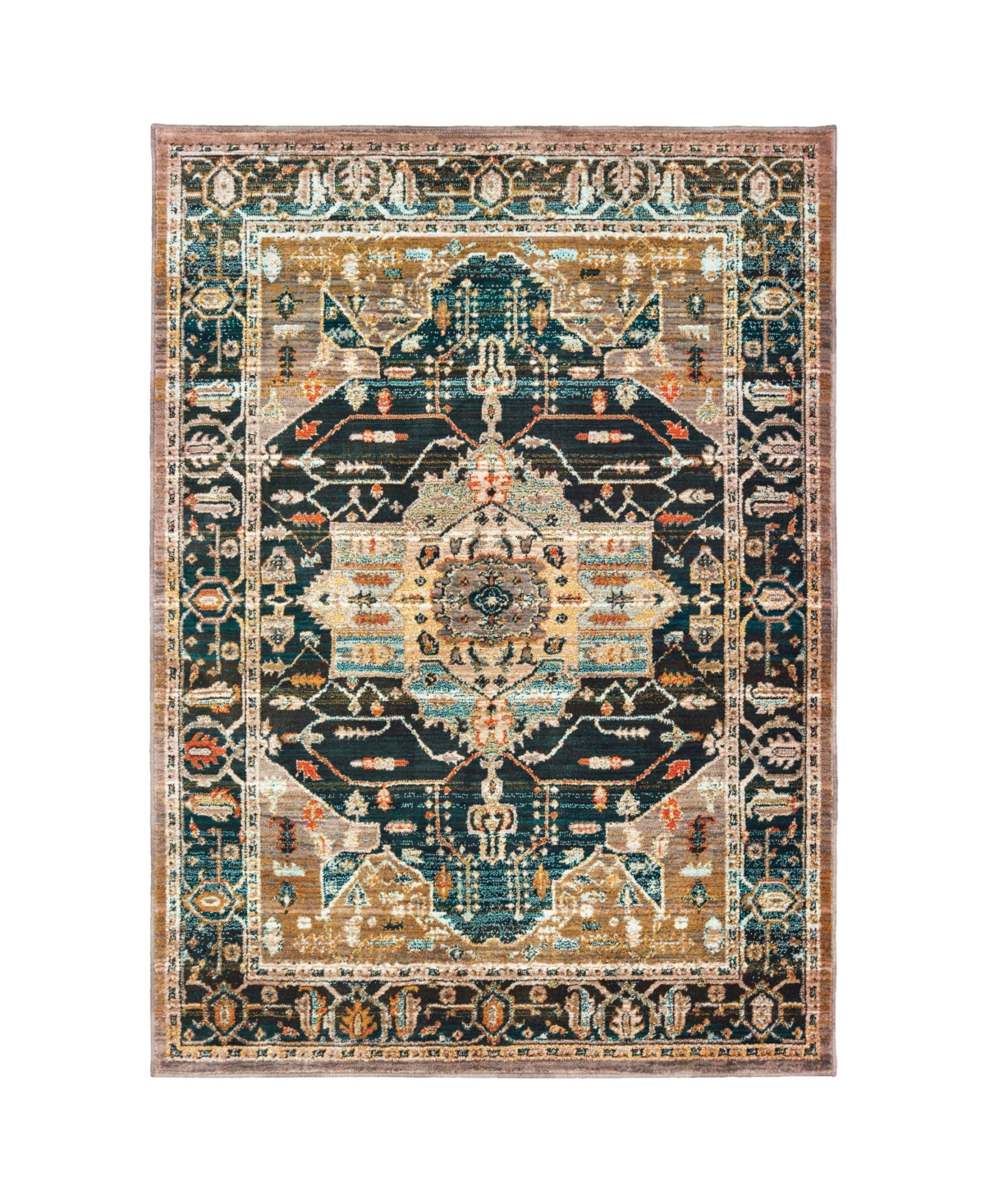 Oriental Weavers Sedona 9592b 6'7in x 9'6in Area Rug - Navy