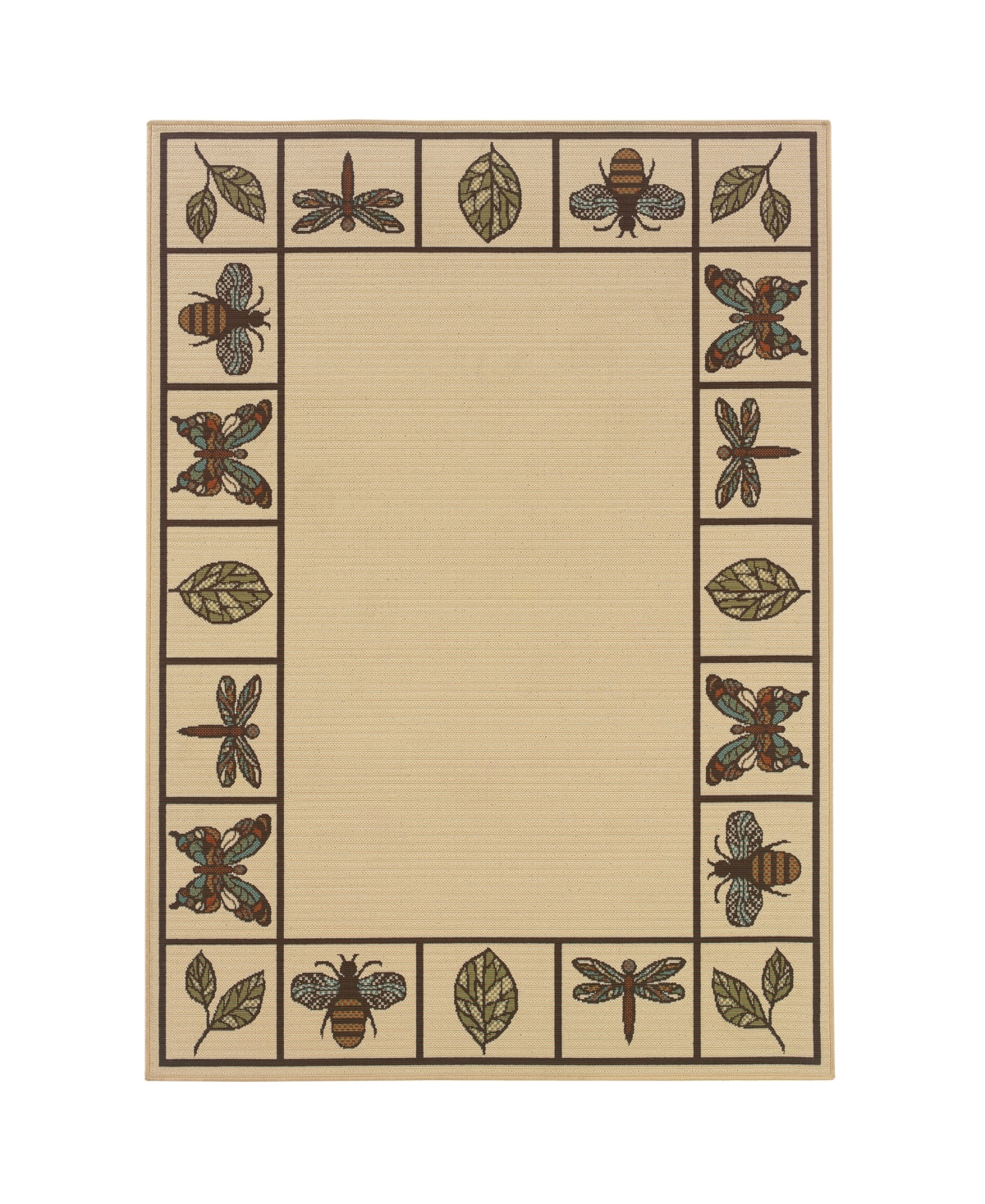 Jhb Design Negril NEG01 Ivory 7'10in x 10'10in Outdoor Area Rug - W