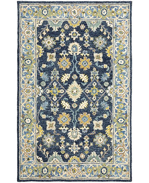 Jhb Design Garden Gar05 Navy 5 X 8 Area Rug Reviews Rugs Macy S