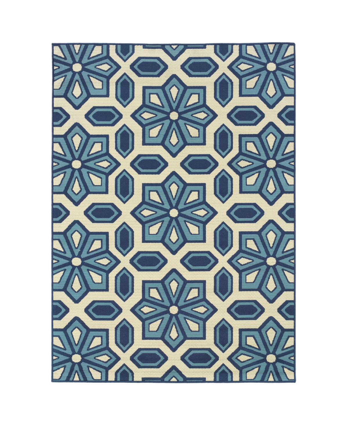 Jhb Design Bella BEL12 8'6in x 13' Outdoor Area Rug - Ivory