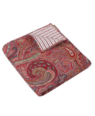 Spruce Paisley Reversible Quilted Throw, 50" x 60"