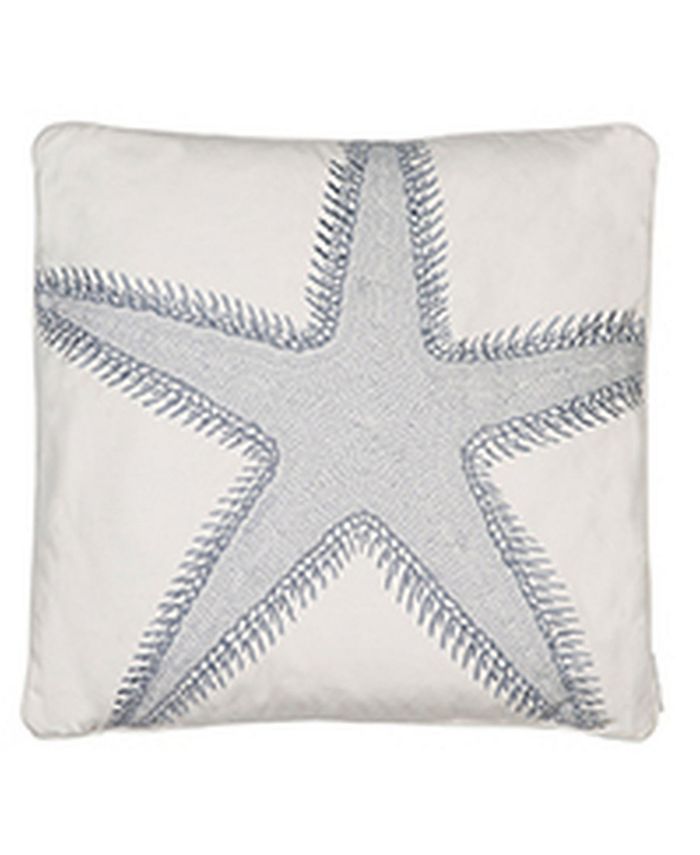 Levtex St. Bart Star Fish Embroidered Decorative Pillow, 20" x 20" Macy's