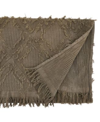 Fringe Waffle Weave Runner