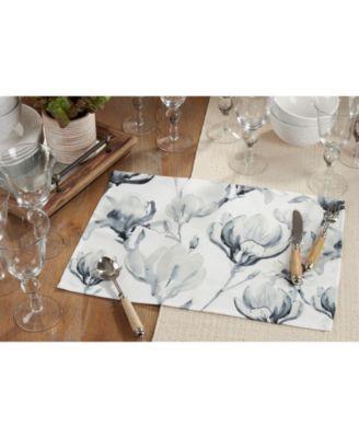 Watercolor Floral Placemat Set of 4