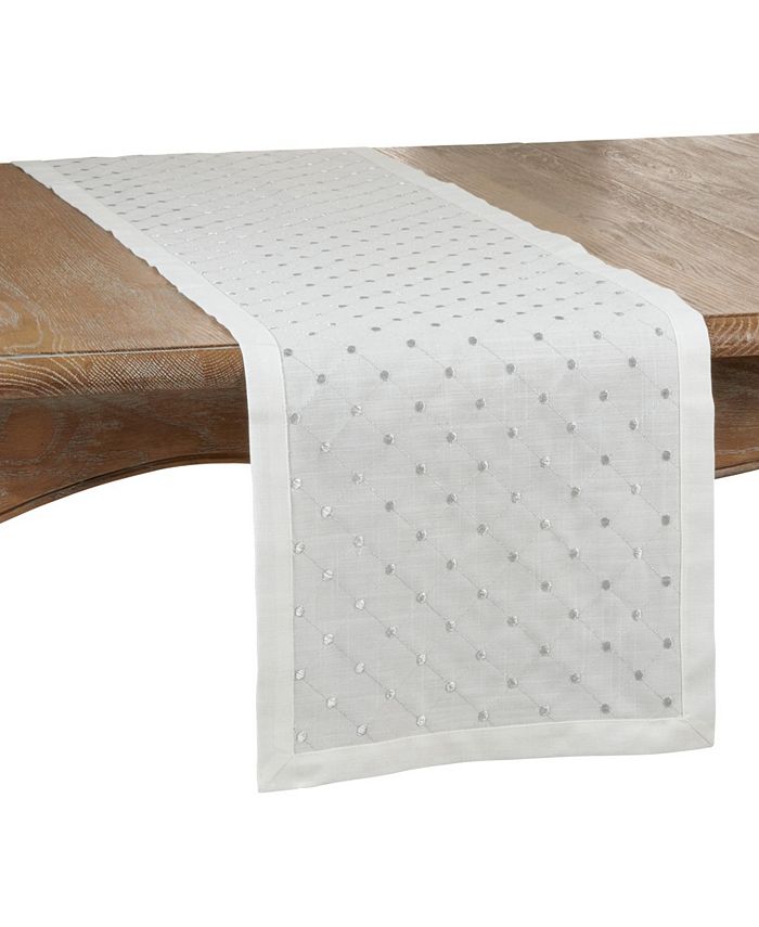 Saro Lifestyle Diamond Embroidered Placemat Set of 4 Macy's